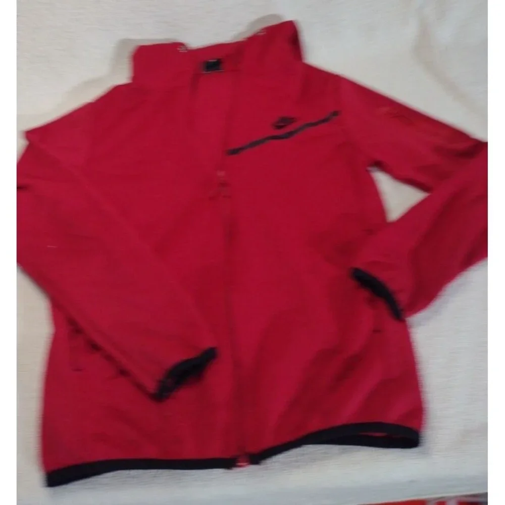 Nike Men's Tech Fleece Full Zip Hoodie Red, Size M